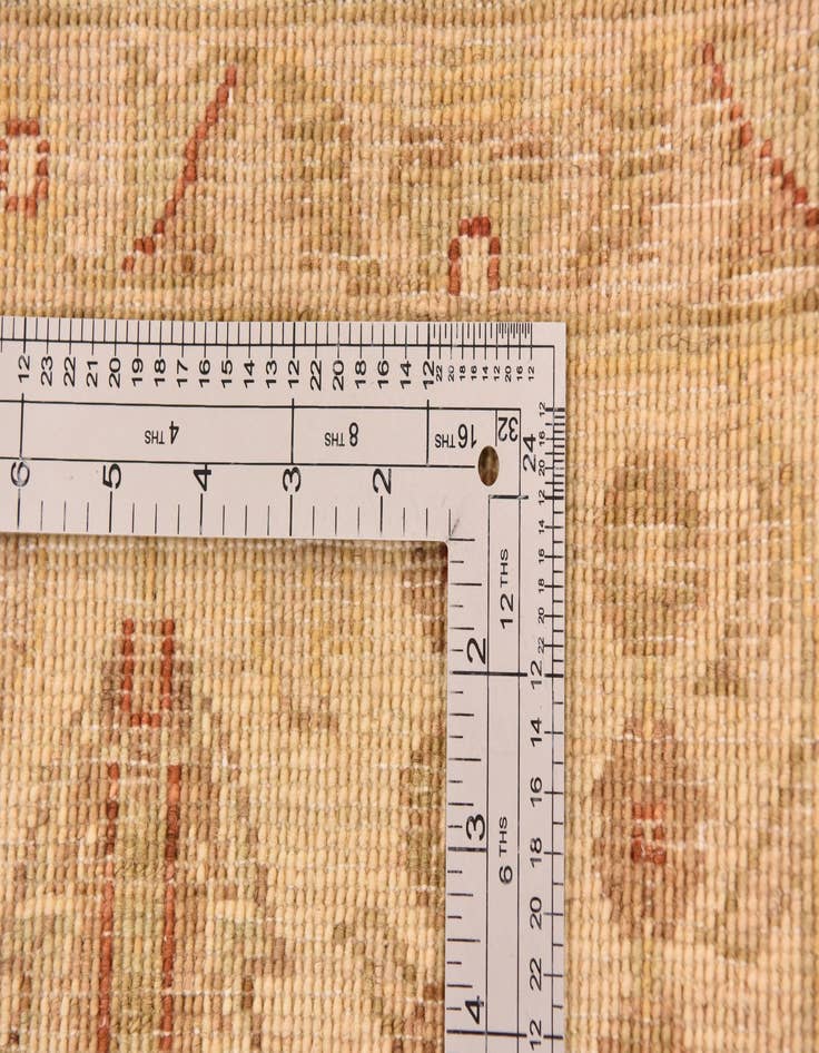 Detail image of  6' 1 x 9' 1  Hand Knotted Peshawar Ziegler Rug