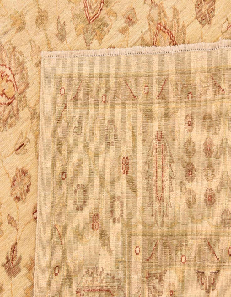 Detail image of  6' 1 x 9' 1  Hand Knotted Peshawar Ziegler Rug