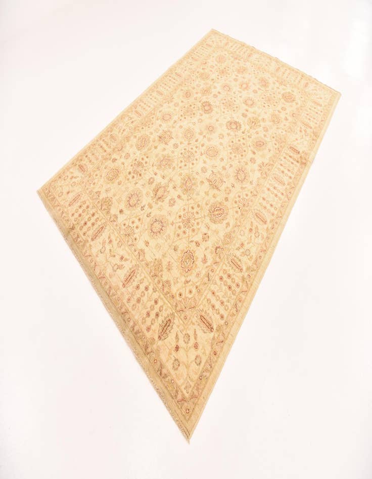 Detail image of  6' 1 x 9' 1  Hand Knotted Peshawar Ziegler Rug