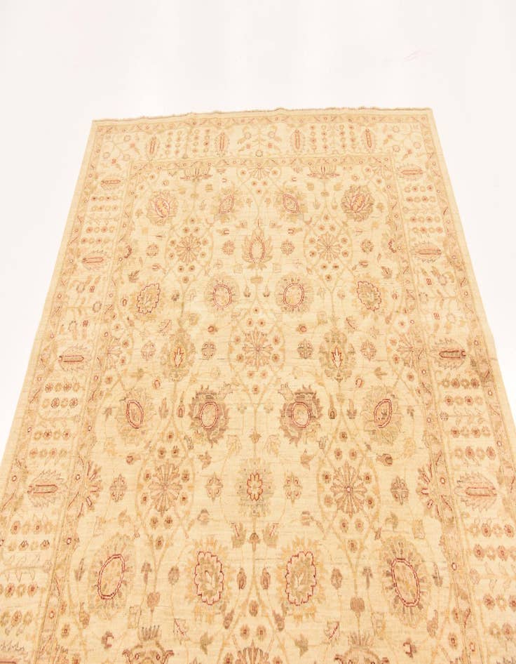 Detail image of  6' 1 x 9' 1  Hand Knotted Peshawar Ziegler Rug