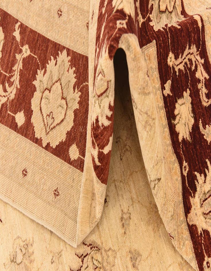 Detail image of  7' 2 x 9' 8  Hand Knotted Peshawar Ziegler Rug