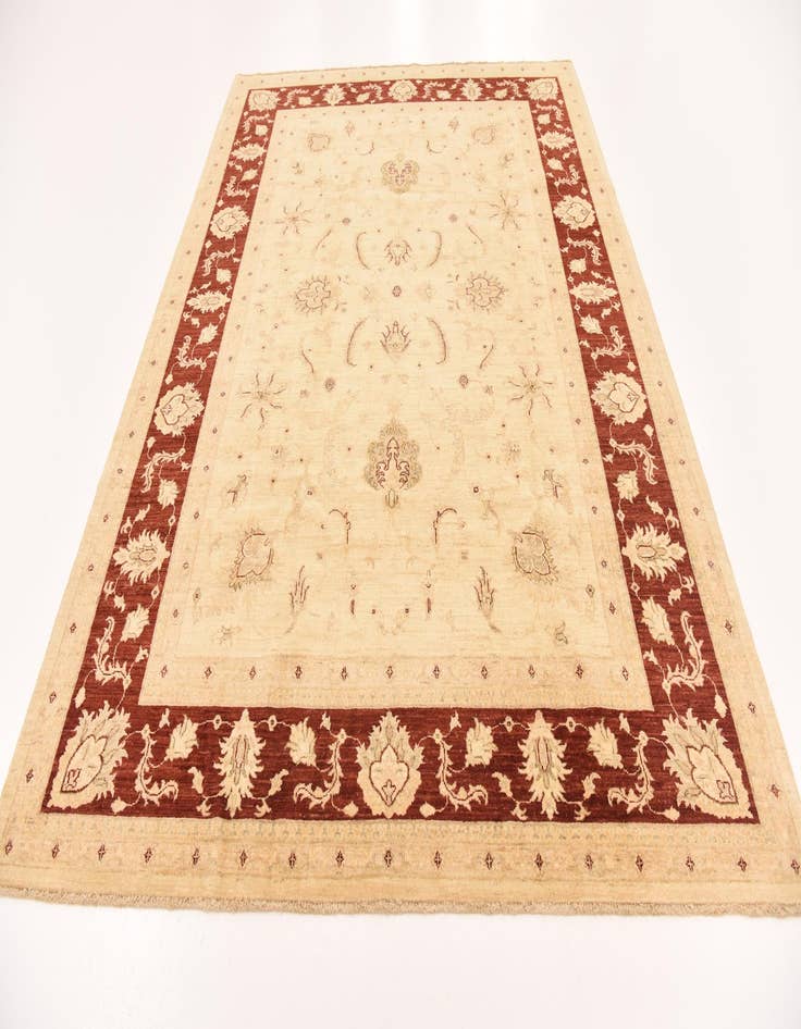 Detail image of  7' 2 x 9' 8  Hand Knotted Peshawar Ziegler Rug