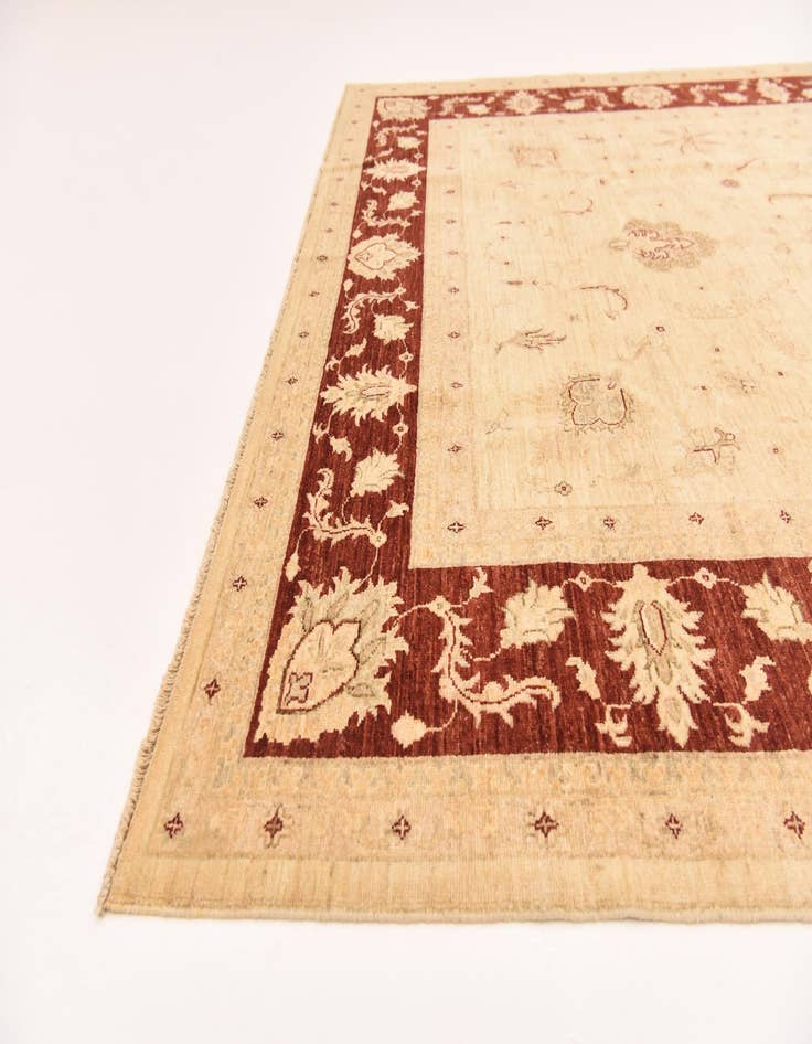 Detail image of  7' 2 x 9' 8  Hand Knotted Peshawar Ziegler Rug