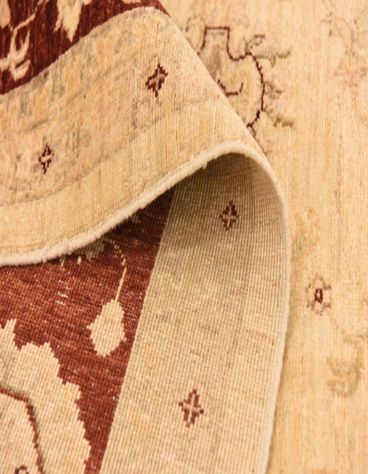 Detail image of  7' 2 x 9' 8  Hand Knotted Peshawar Ziegler Rug