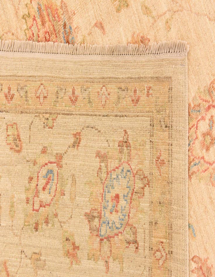 Detail image of  6' 9 x 10' 5  Hand Knotted Peshawar Ziegler Rug