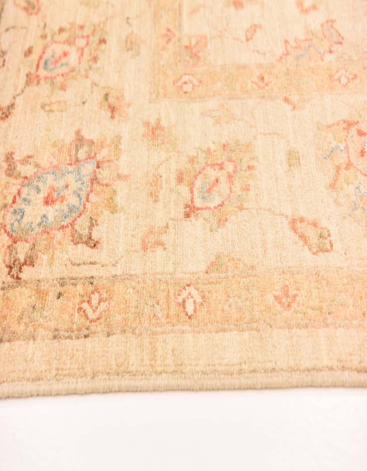 Detail image of  6' 9 x 10' 5  Hand Knotted Peshawar Ziegler Rug