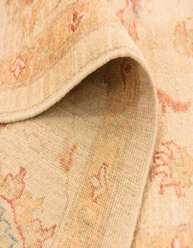 Detail image of  6' 9 x 10' 5  Hand Knotted Peshawar Ziegler Rug