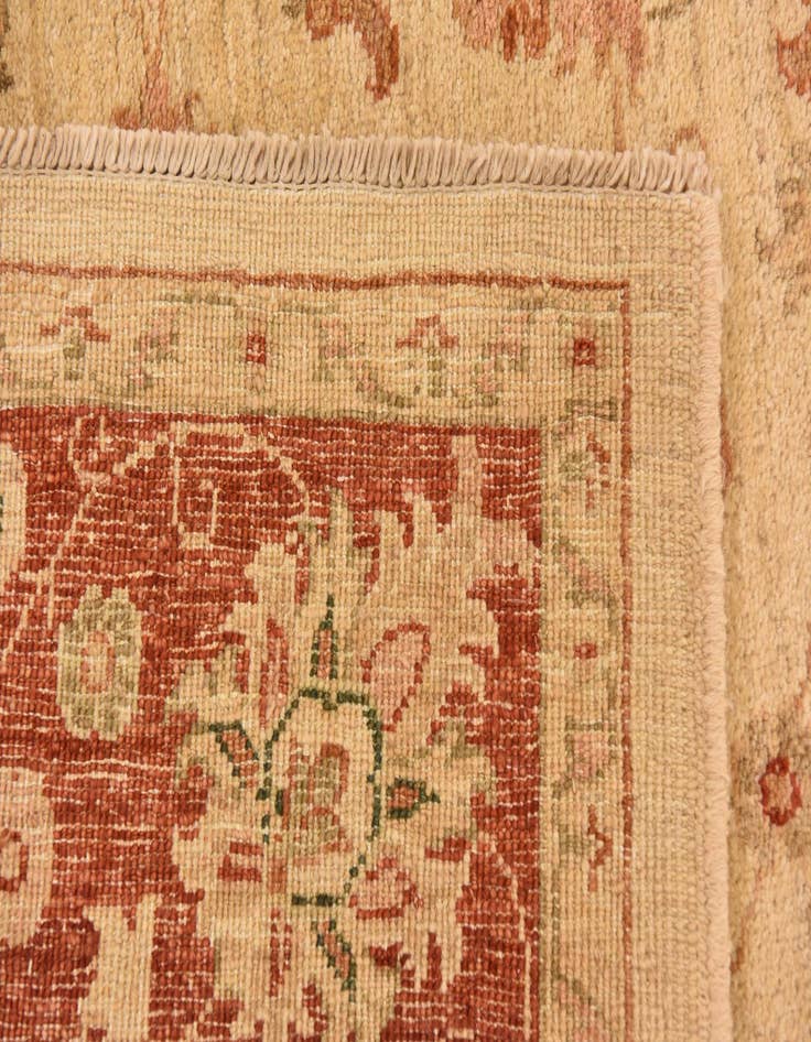 Detail image of  5' 2 x 6' 7  Hand Knotted Peshawar Ziegler Rug