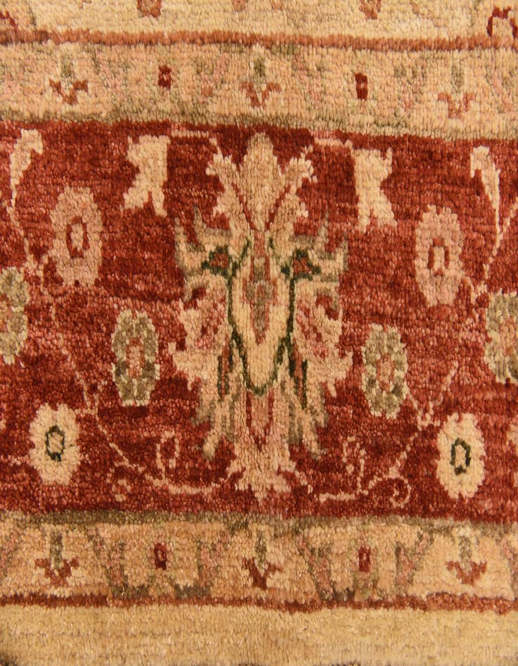 Detail image of  5' 2 x 6' 7  Hand Knotted Peshawar Ziegler Rug