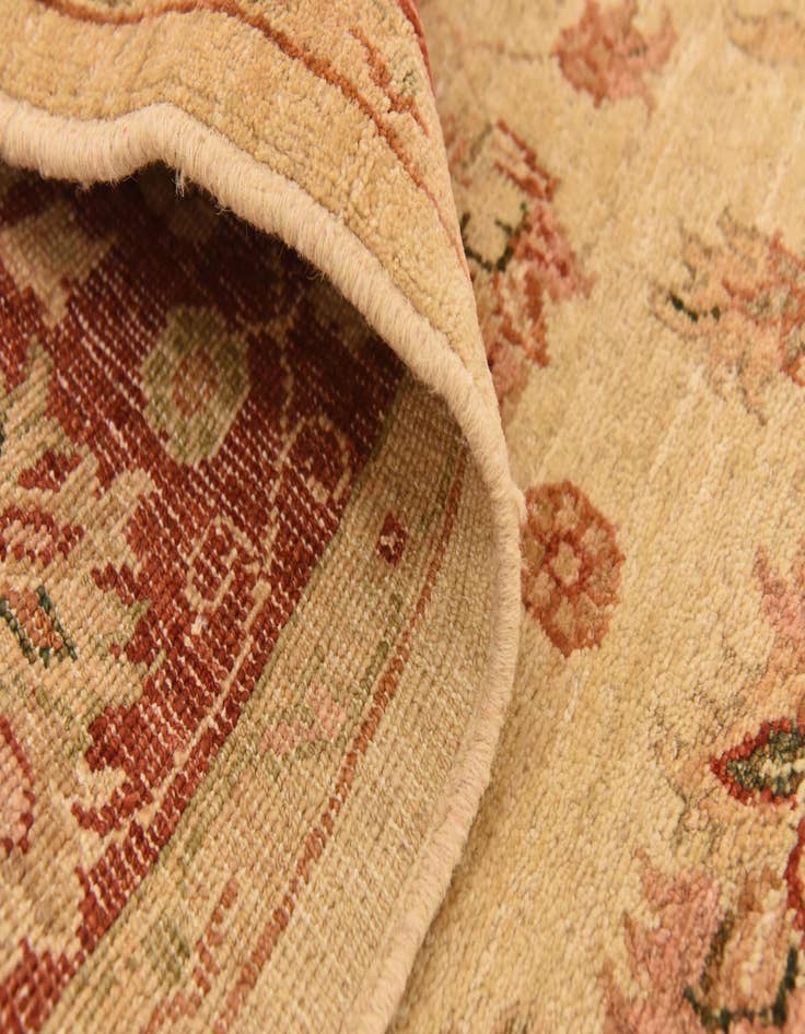 Detail image of  5' 2 x 6' 7  Hand Knotted Peshawar Ziegler Rug