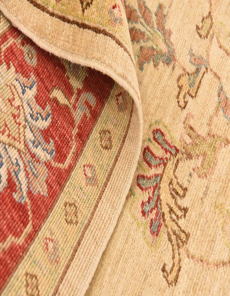 Detail image of  5' 1 x 6' 9  Hand Knotted Peshawar Ziegler Rug