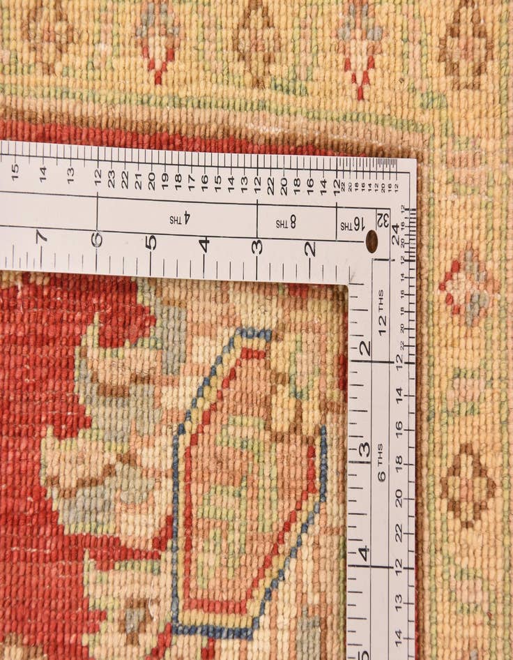 Detail image of  5' 1 x 6' 9  Hand Knotted Peshawar Ziegler Rug