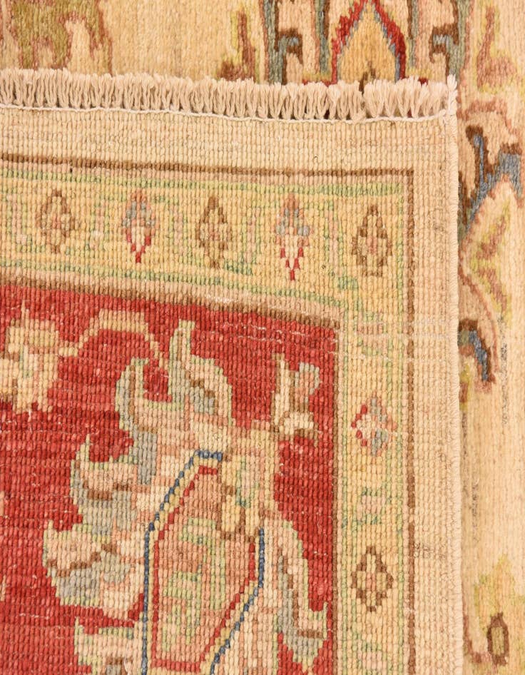 Detail image of  5' 1 x 6' 9  Hand Knotted Peshawar Ziegler Rug