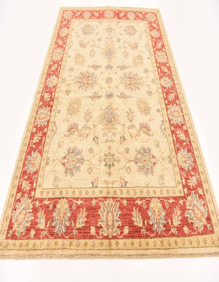 Detail image of  5' 1 x 6' 9  Hand Knotted Peshawar Ziegler Rug