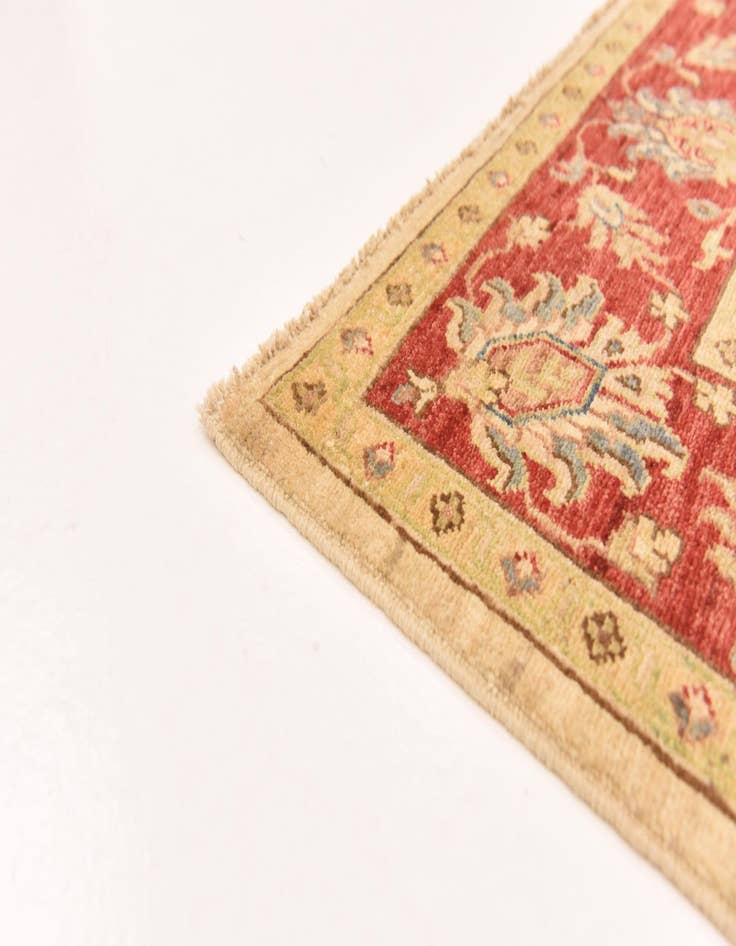 Detail image of  5' 1 x 6' 9  Hand Knotted Peshawar Ziegler Rug