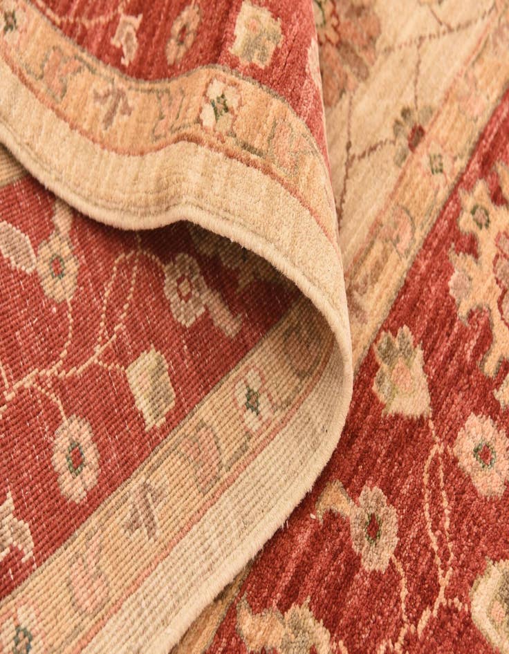 Detail image of  5' 1 x 6' 4  Hand Knotted Peshawar Ziegler Rug