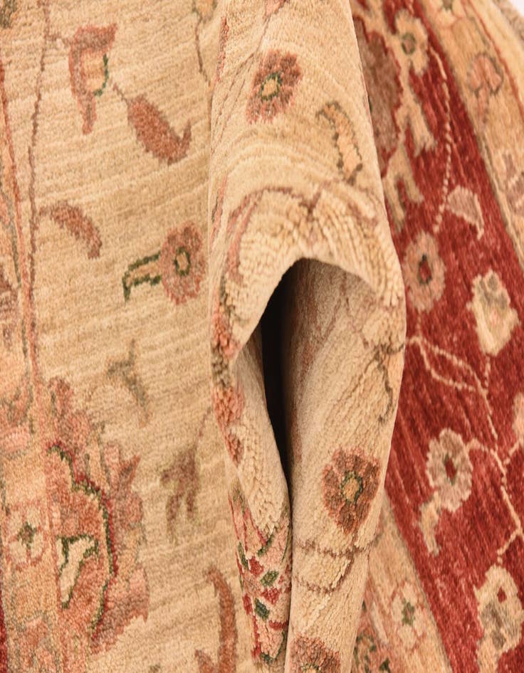 Detail image of  5' 1 x 6' 4  Hand Knotted Peshawar Ziegler Rug