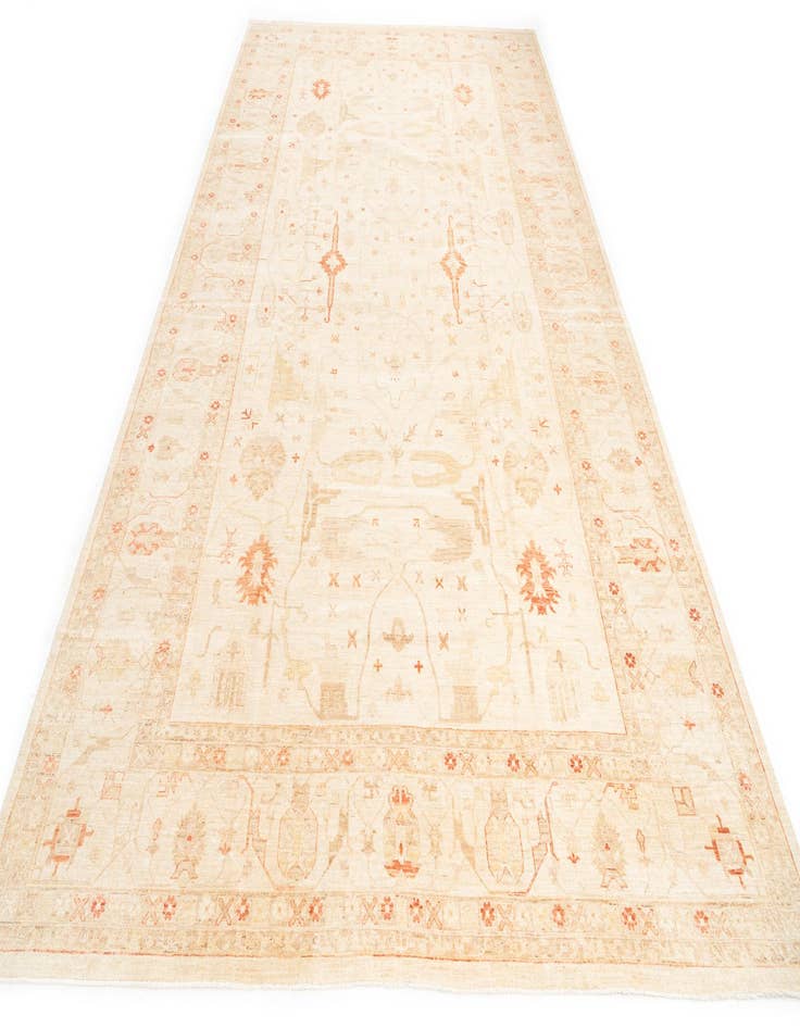 Detail image of  9' 10 x 17' 3  Hand Knotted Peshawar Ziegler Oriental Rug