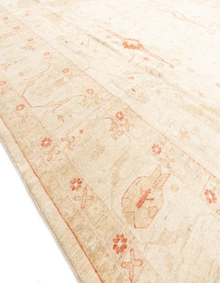 Detail image of  9' 10 x 17' 3  Hand Knotted Peshawar Ziegler Oriental Rug