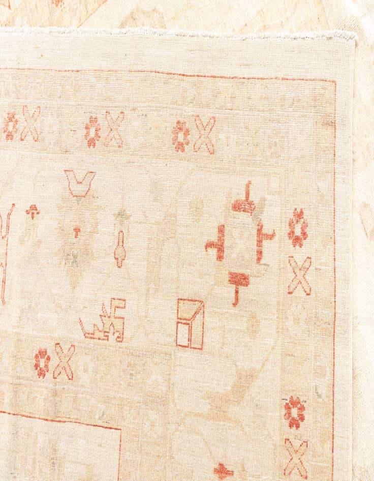 Detail image of  9' 10 x 17' 3  Hand Knotted Peshawar Ziegler Oriental Rug