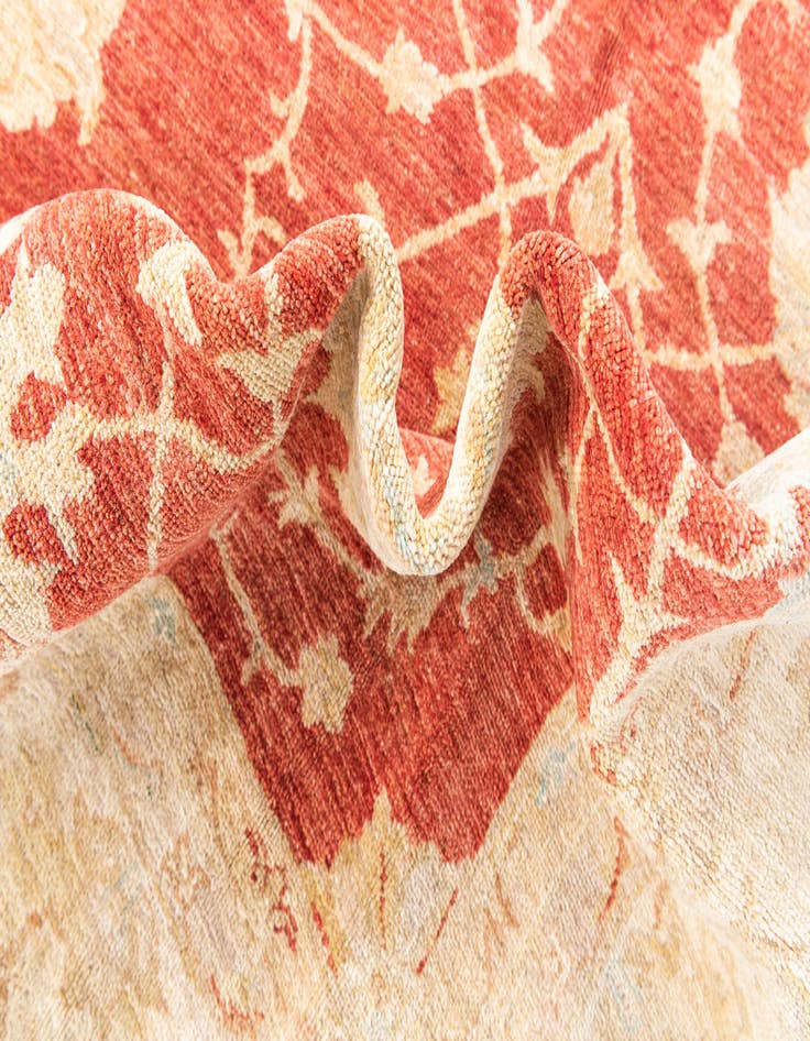 Detail image of  10' x 13' 4  Hand Knotted Peshawar Ziegler Rug