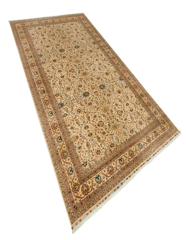 Detail image of  13' x 20' 6  Hand Knotted Peshawar Ziegler Rug