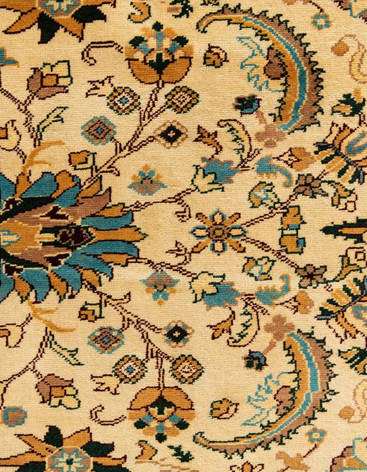 Detail image of  13' x 20' 6  Hand Knotted Peshawar Ziegler Rug