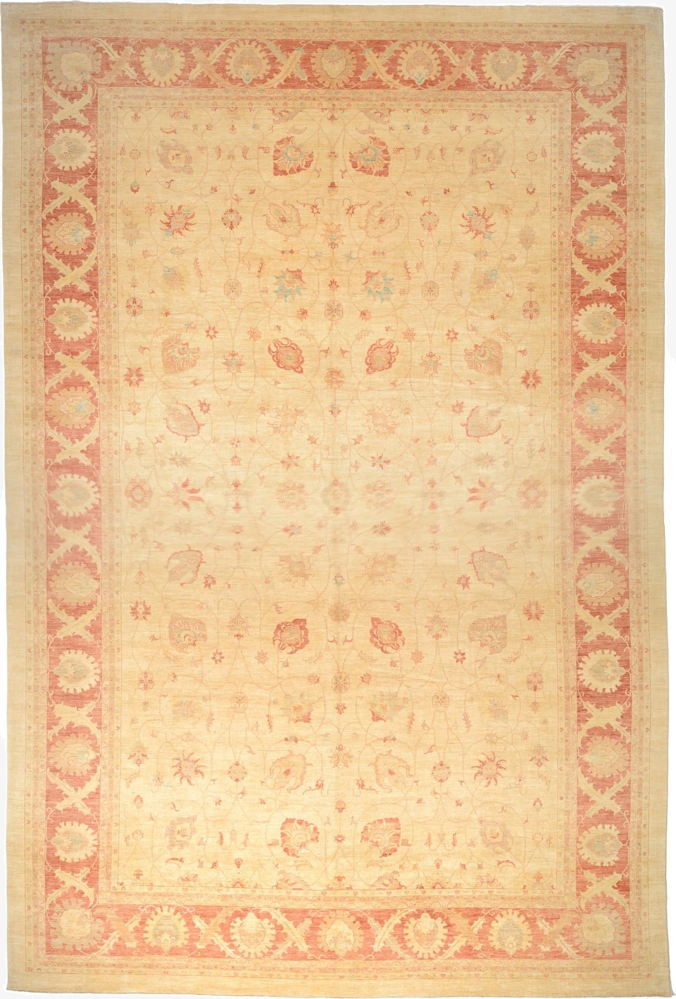 15' 7 x 23'  Hand Knotted Peshawar Ziegler Oriental Rug