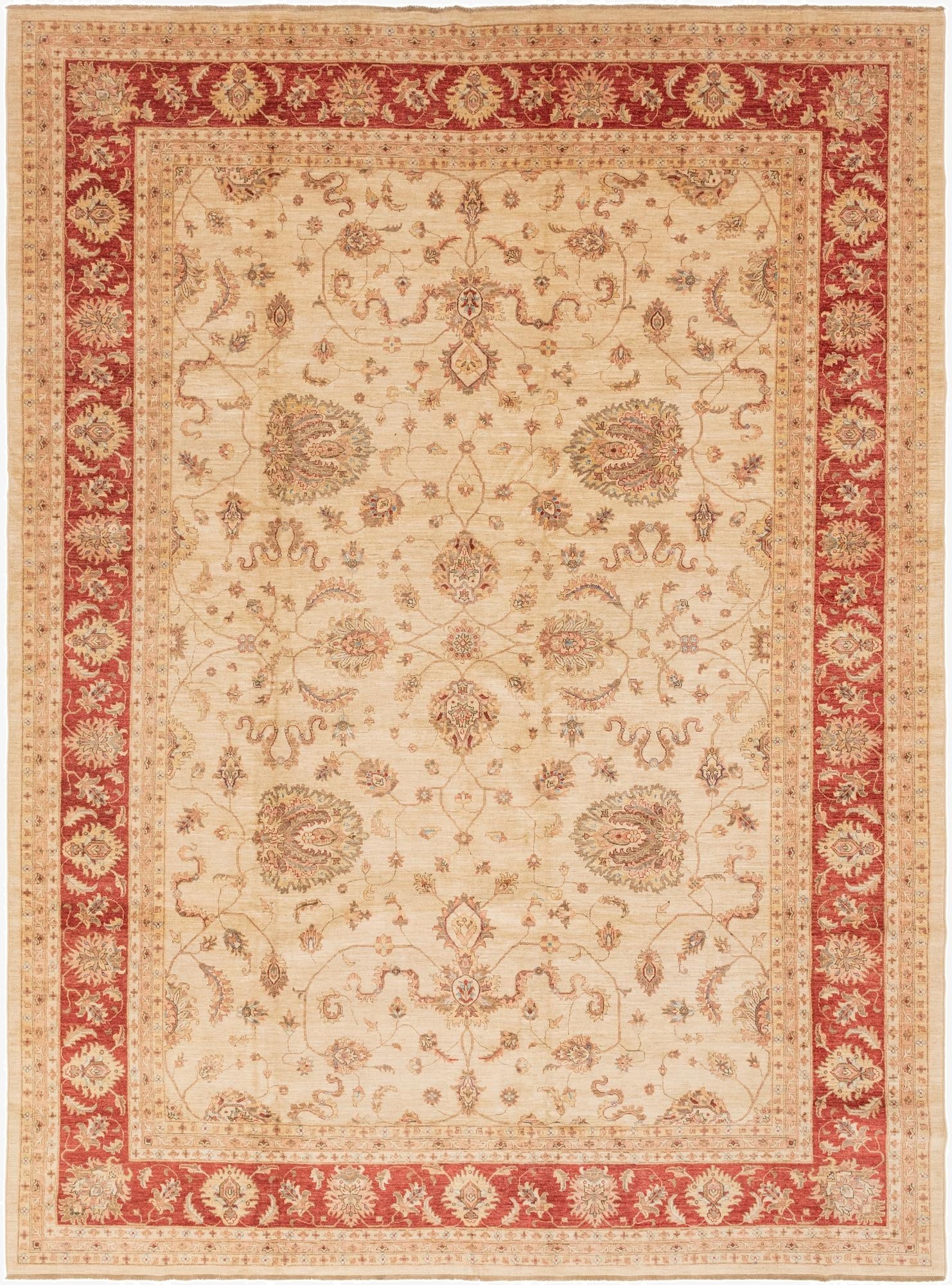  13' x 17' 10  Hand Knotted Peshawar Ziegler Rug