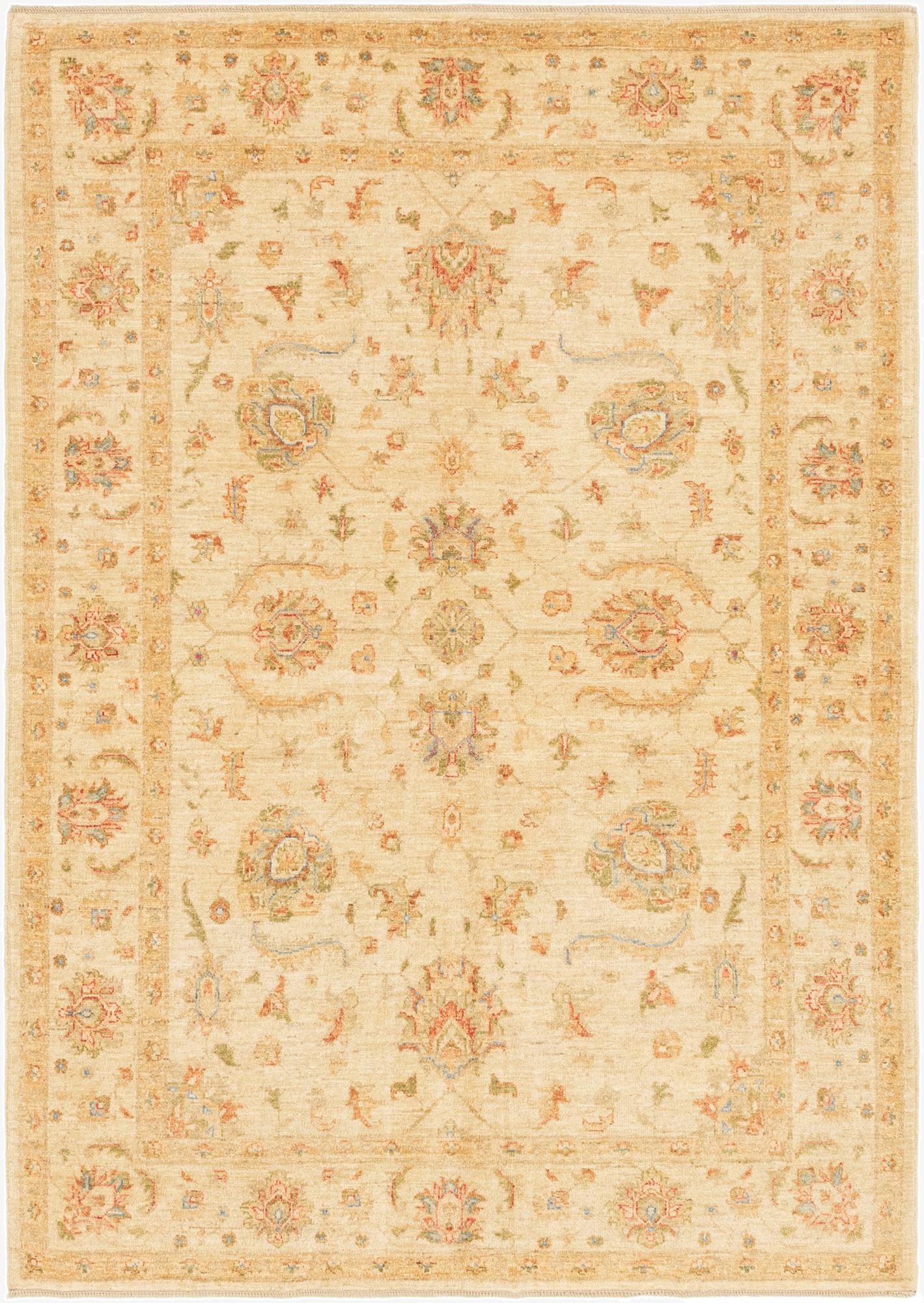  5' 6 x 7' 9  Hand Knotted Peshawar Ziegler Rug