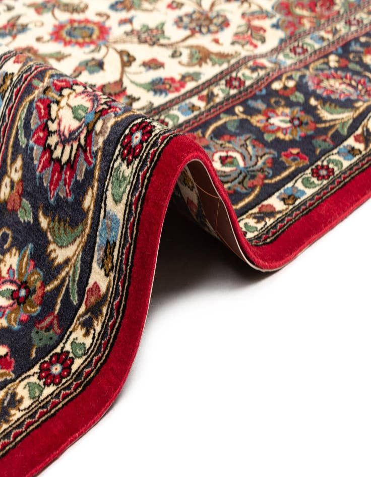 Detail image of  6' 7 x 9' 7  Hand Knotted Qom Persian Rug