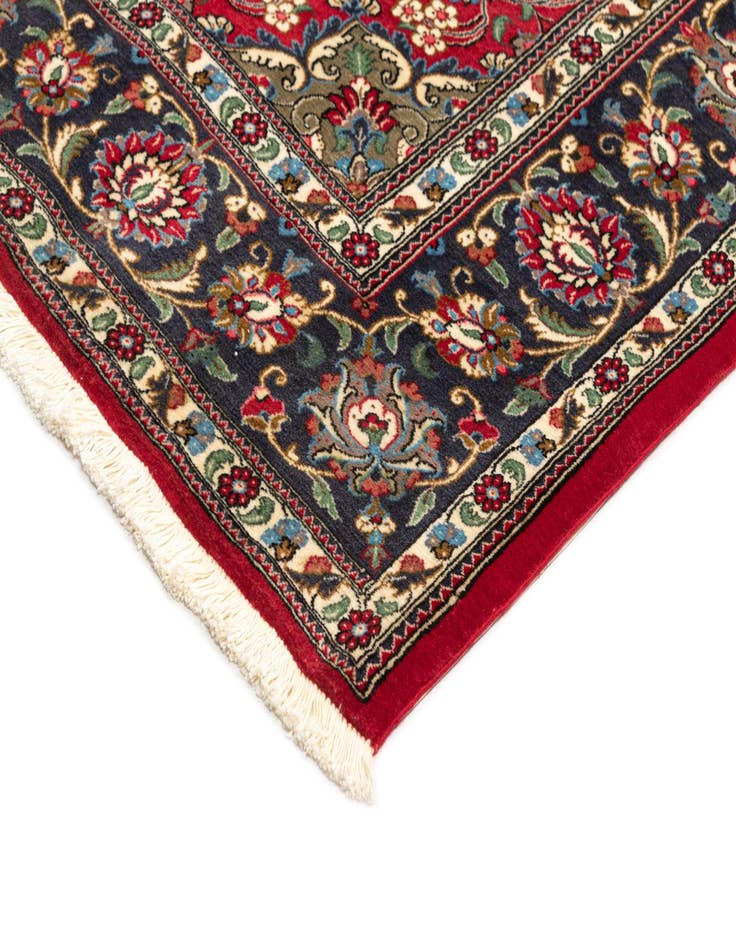 Detail image of  6' 7 x 9' 7  Hand Knotted Qom Persian Rug