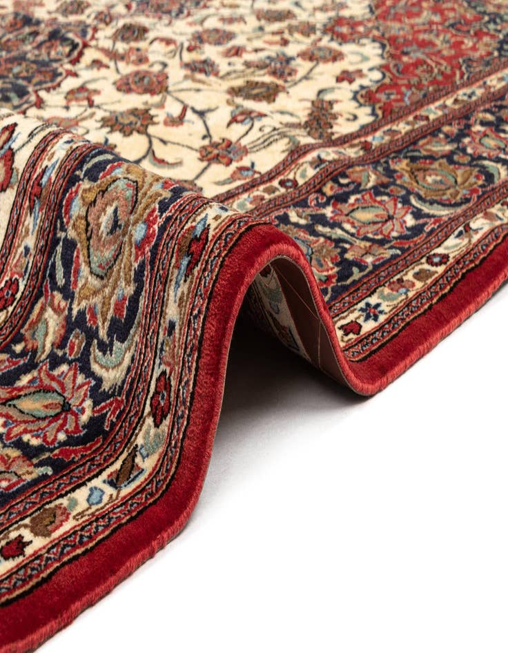 Detail image of  6' 4 x 9' 9  Hand Knotted Qom Persian Rug