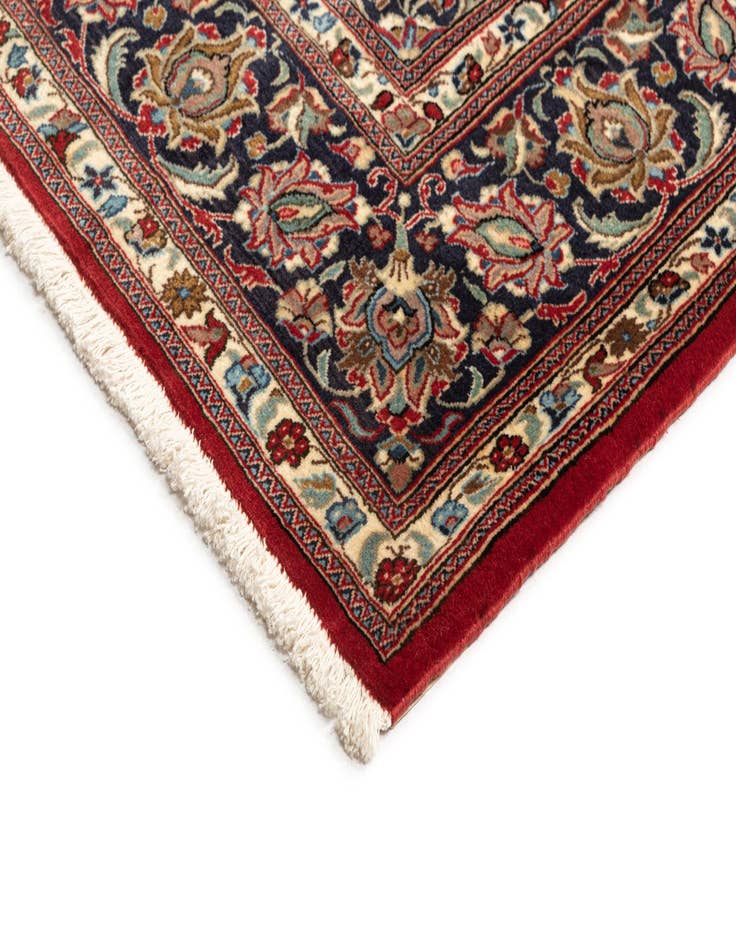 Detail image of  6' 4 x 9' 9  Hand Knotted Qom Persian Rug