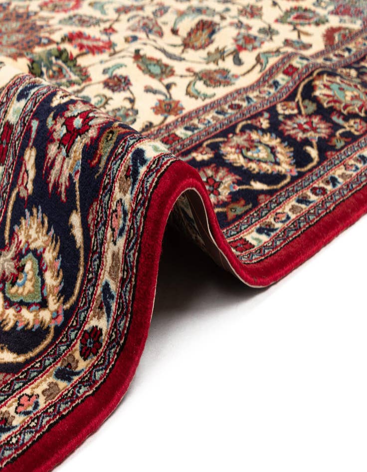 Detail image of  6' 9 x 9' 4  Hand Knotted Qom Persian Rug