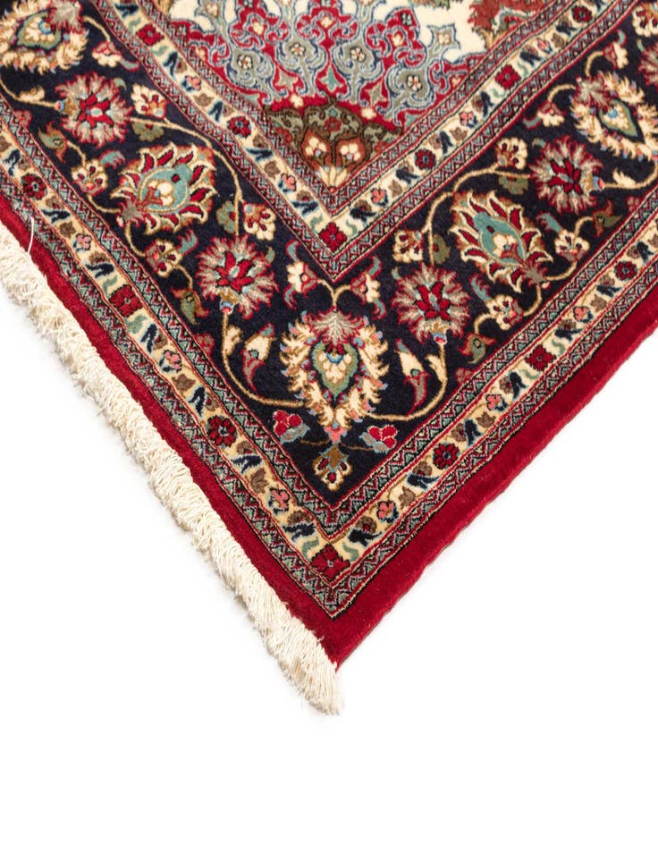 Detail image of  6' 9 x 9' 4  Hand Knotted Qom Persian Rug