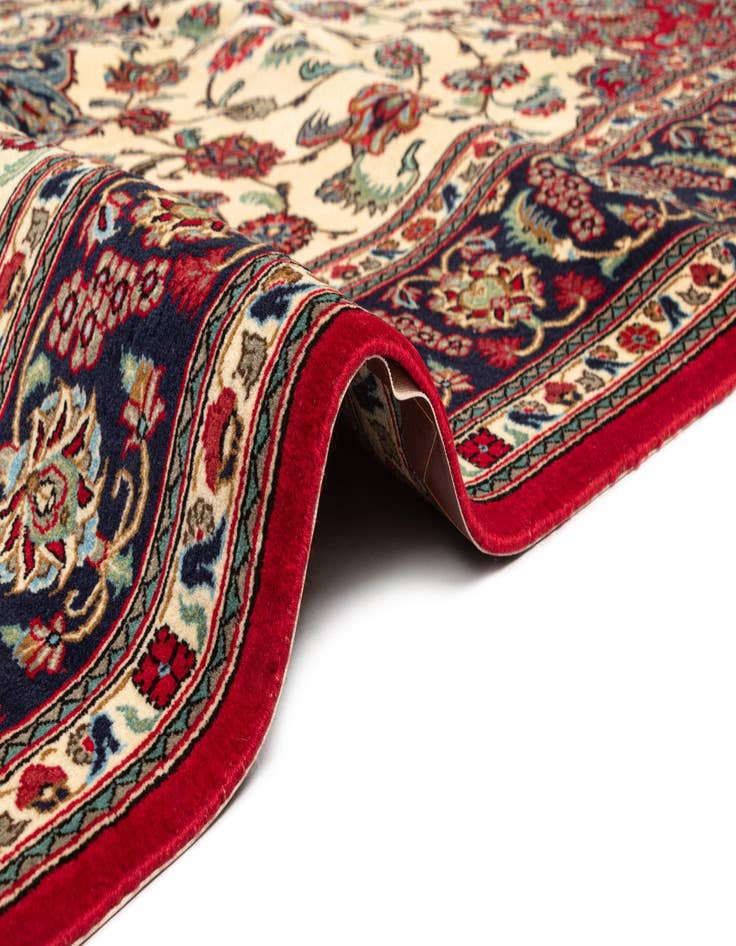 Detail image of  6' 8 x 9' 9  Hand Knotted Qom Persian Rug