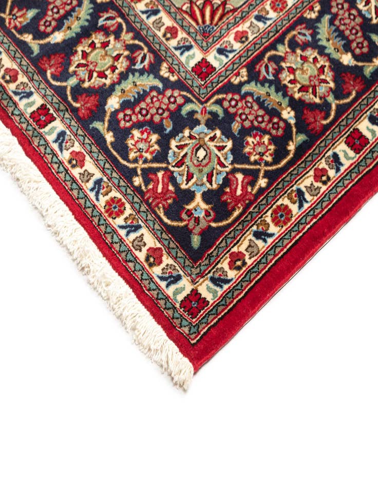 Detail image of  6' 8 x 9' 9  Hand Knotted Qom Persian Rug