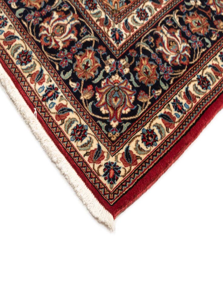 Detail image of  6' 10 x 9' 5  Hand Knotted Qom Persian Rug