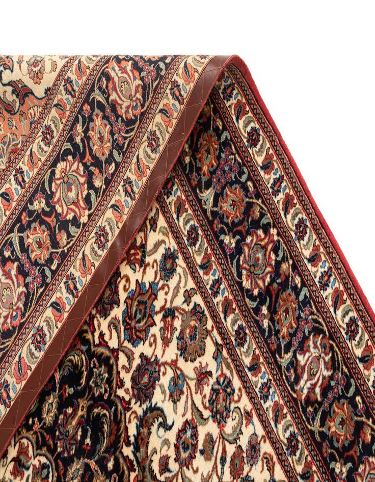 Detail image of  6' 10 x 9' 5  Hand Knotted Qom Persian Rug