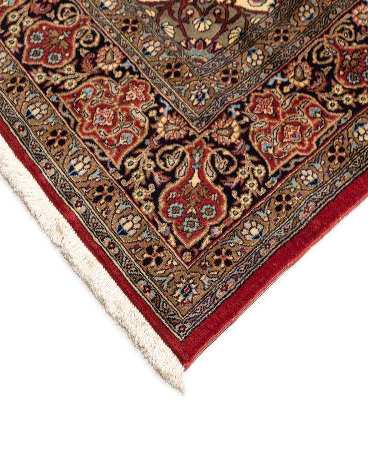 Detail image of  6' 7 x 10' 1  Hand Knotted Qom Persian Rug