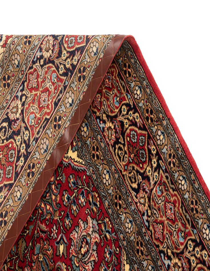 Detail image of  6' 7 x 10' 1  Hand Knotted Qom Persian Rug