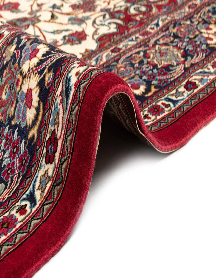 Detail image of  6' 8 x 9' 8  Hand Knotted Qom Persian Rug