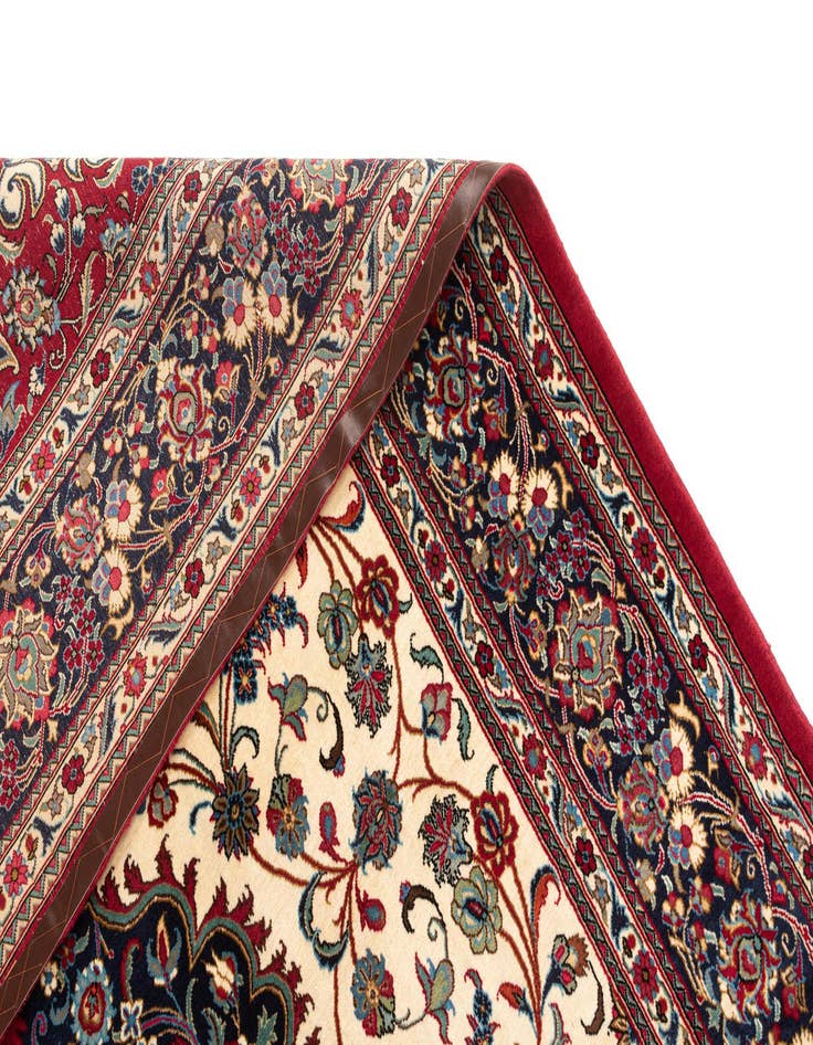 Detail image of  6' 8 x 9' 8  Hand Knotted Qom Persian Rug