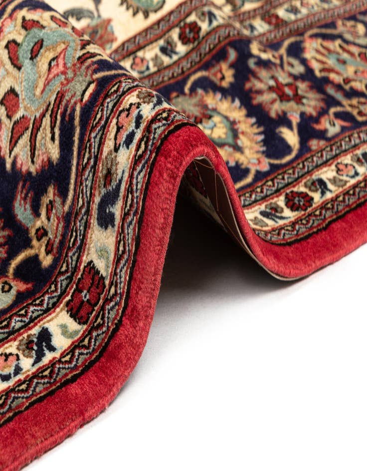 Detail image of  6' 9 x 9' 8  Hand Knotted Qom Persian Rug