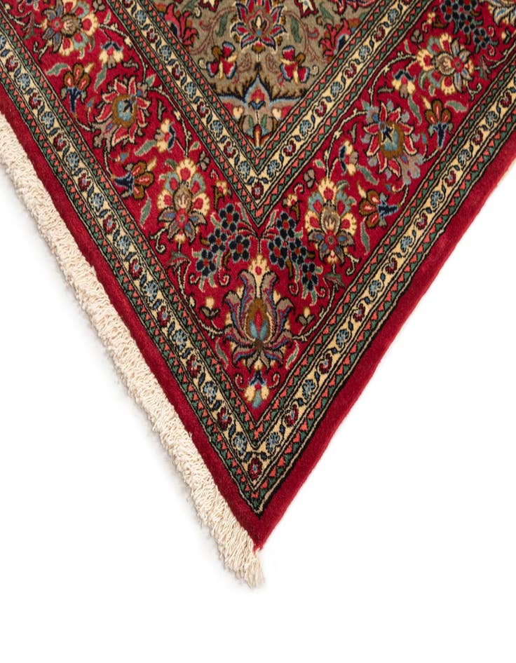 Detail image of  4' 8 x 6' 9  Hand Knotted Qom Persian Rug