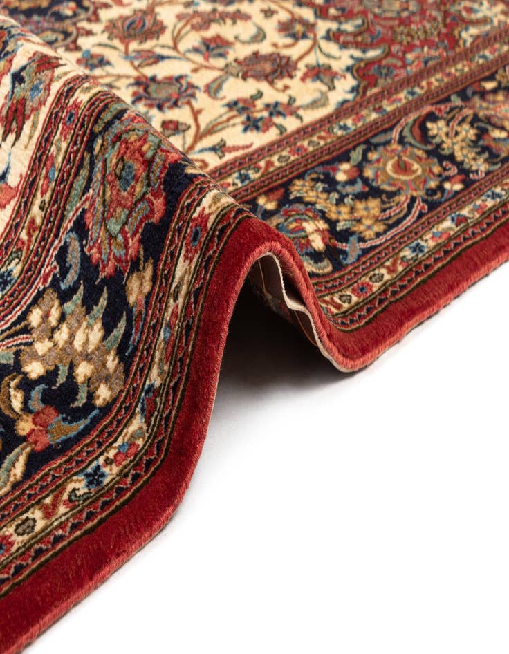 Detail image of  4' 8 x 6' 10  Hand Knotted Qom Persian Rug