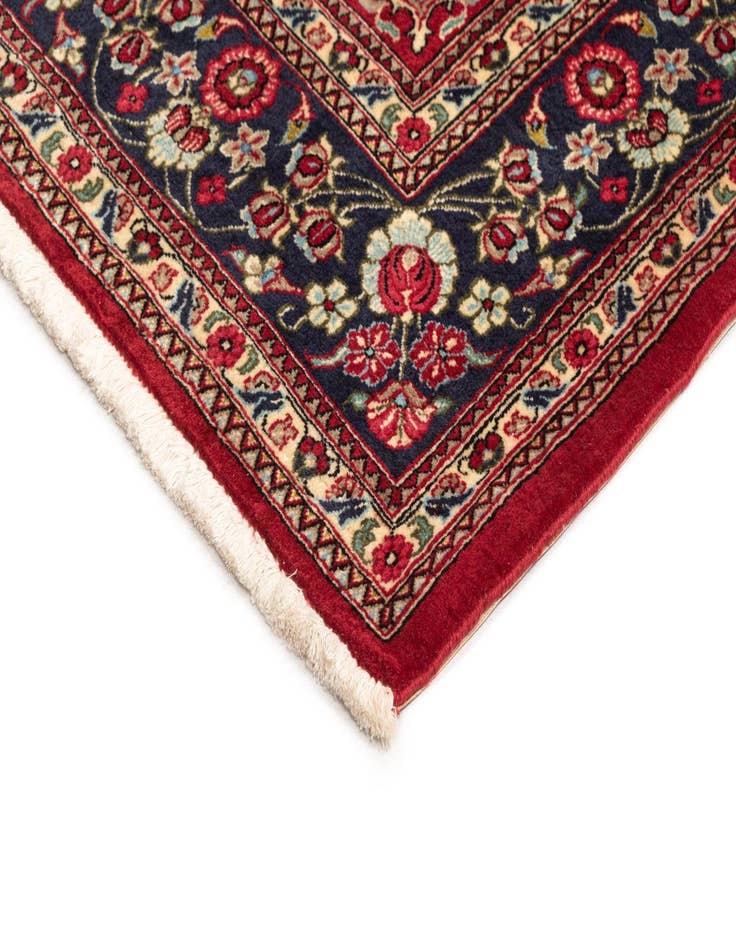 Detail image of  4' 7 x 7'  Hand Knotted Qom Persian Rug