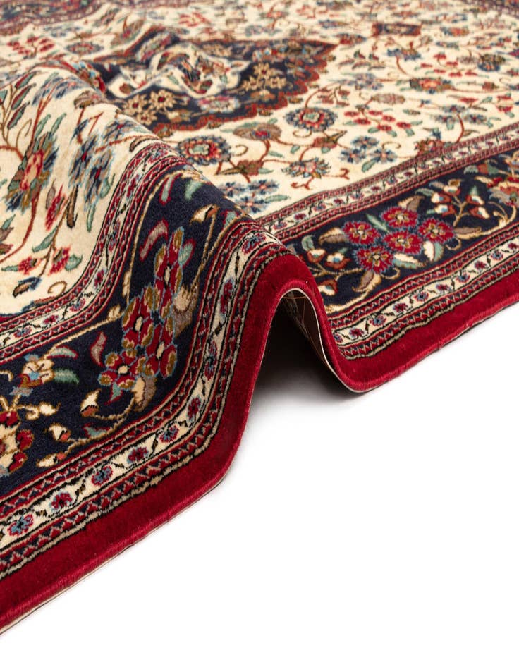 Detail image of  5' 1 x 8'  Hand Knotted Qom Persian Rug