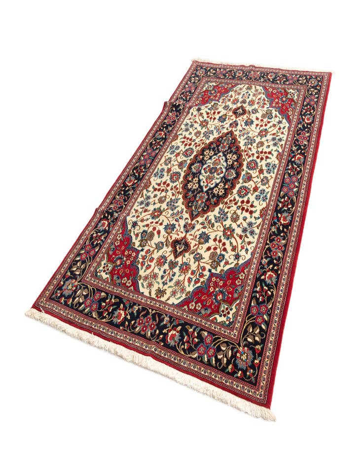 Detail image of  5' x 8' 5  Hand Knotted Qom Persian Rug